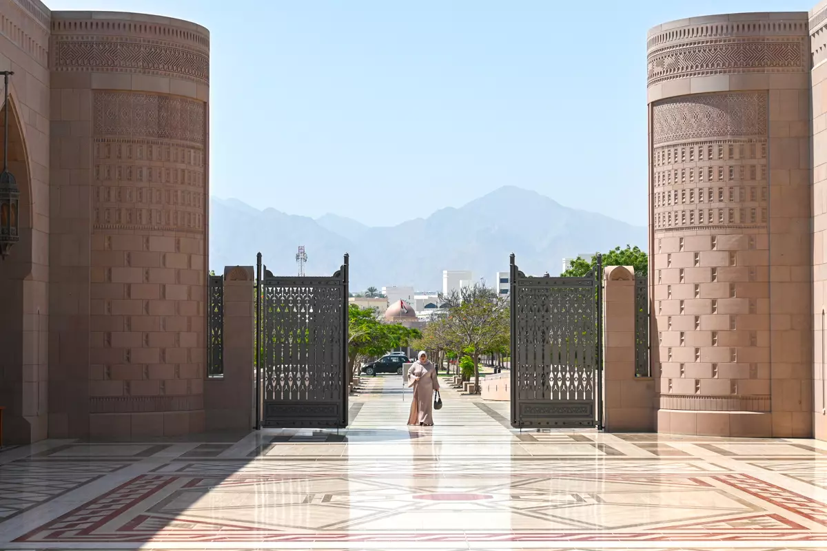 Sultan Qaboos Grand Mosque gate