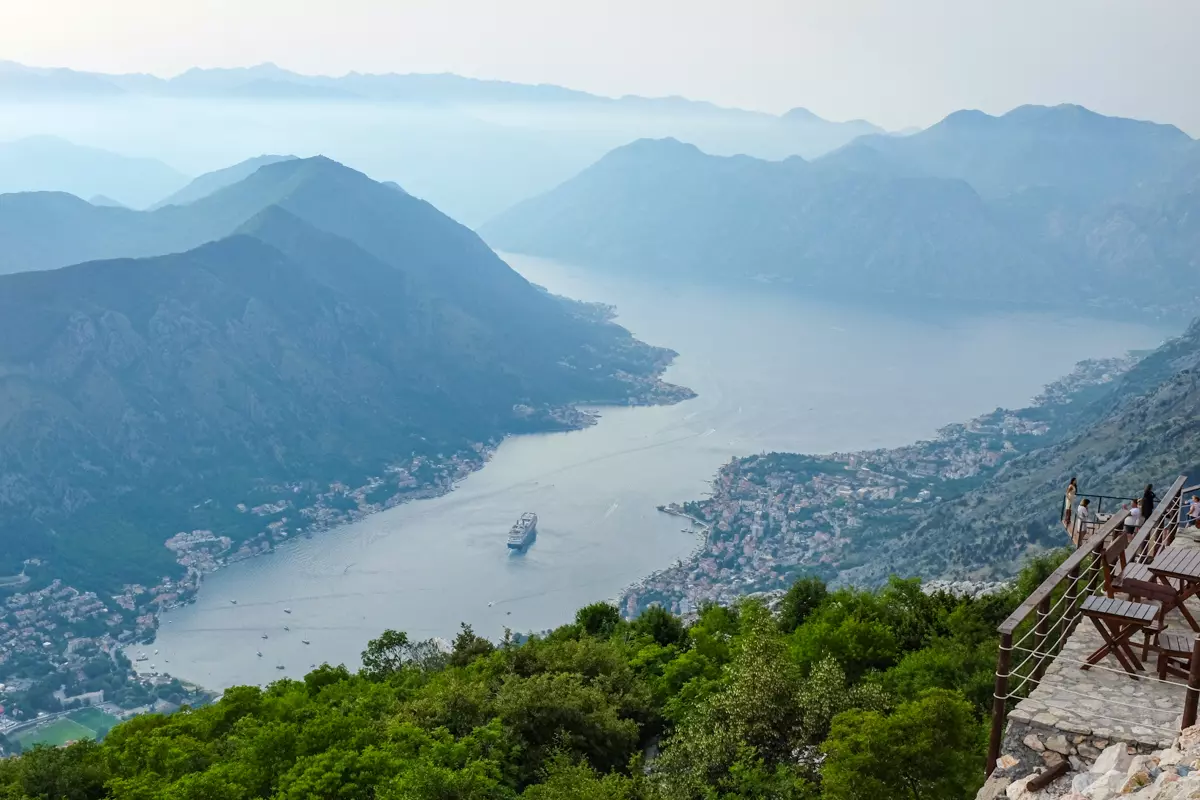 view to kotor from horizont bar