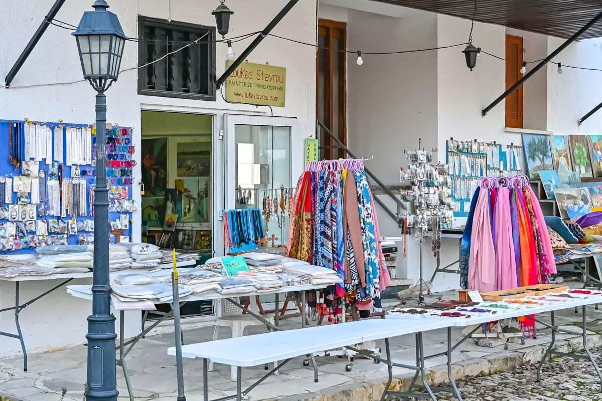 Crafts & Galleries In Omodos