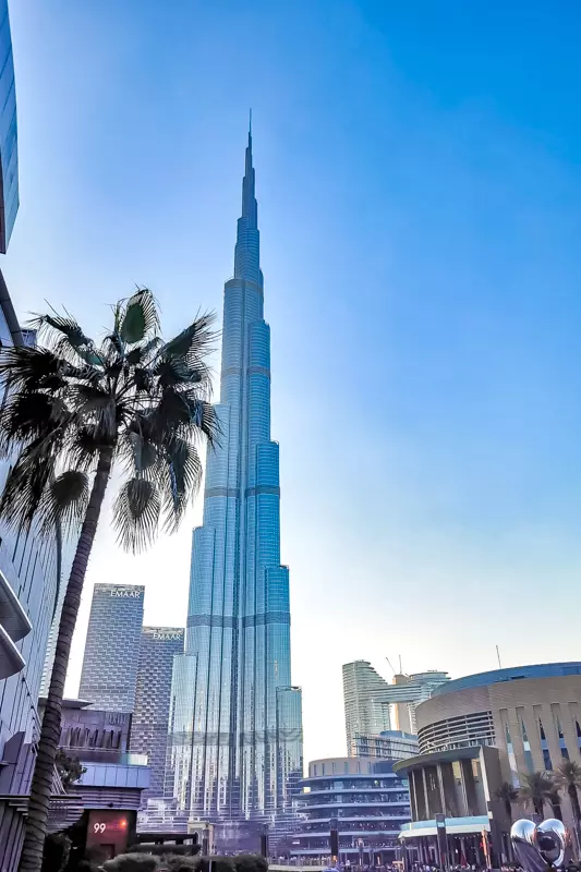 Close-up of Burj Khalifa