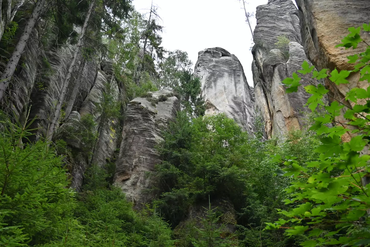 Adrspach Nature Park landscape in Czech Republic