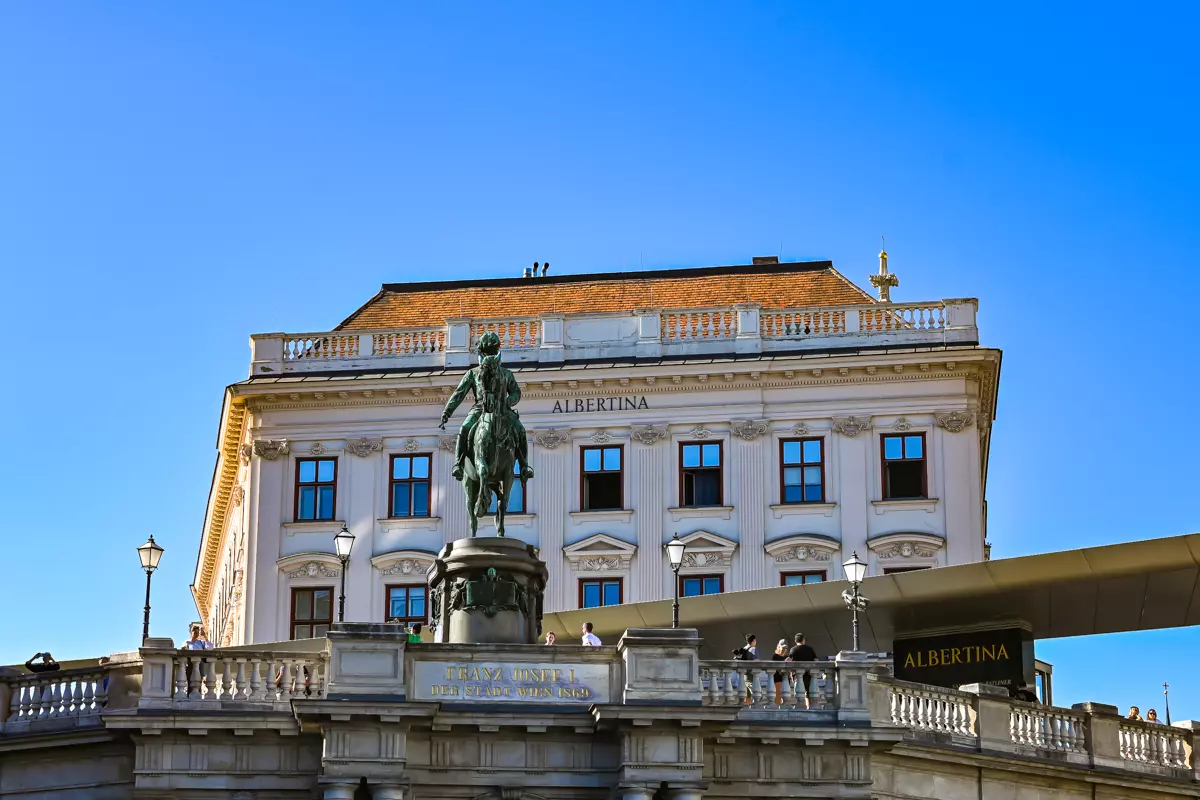 Albertina Museum Vienna entrance with classical architecture