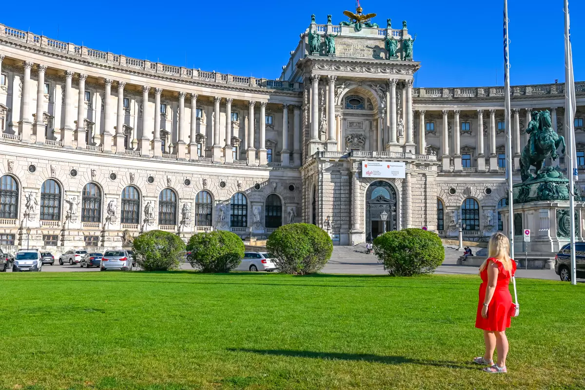 Front view of Hofburg Palace Vienna architecture