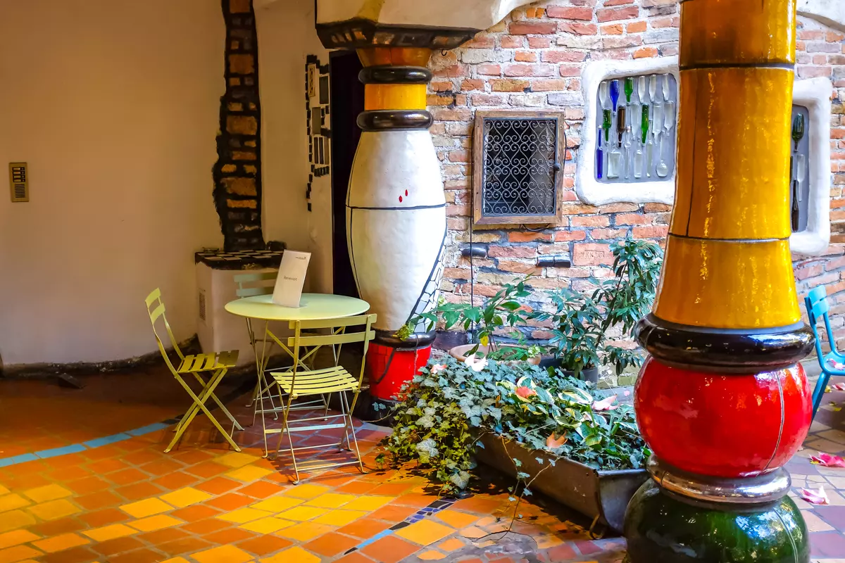 Hundertwasser Village Vienna colors