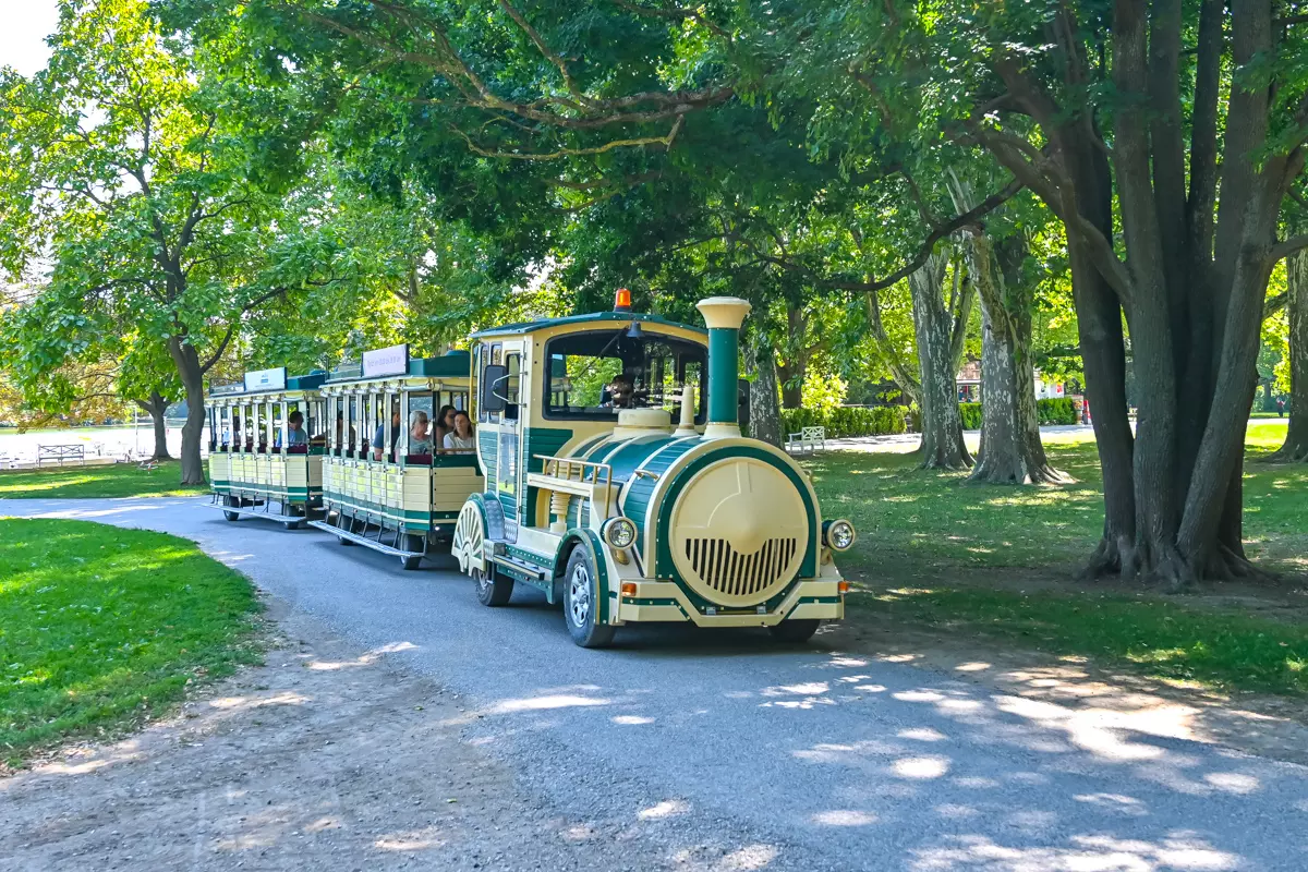 Laxenburg castle panoramic Express train