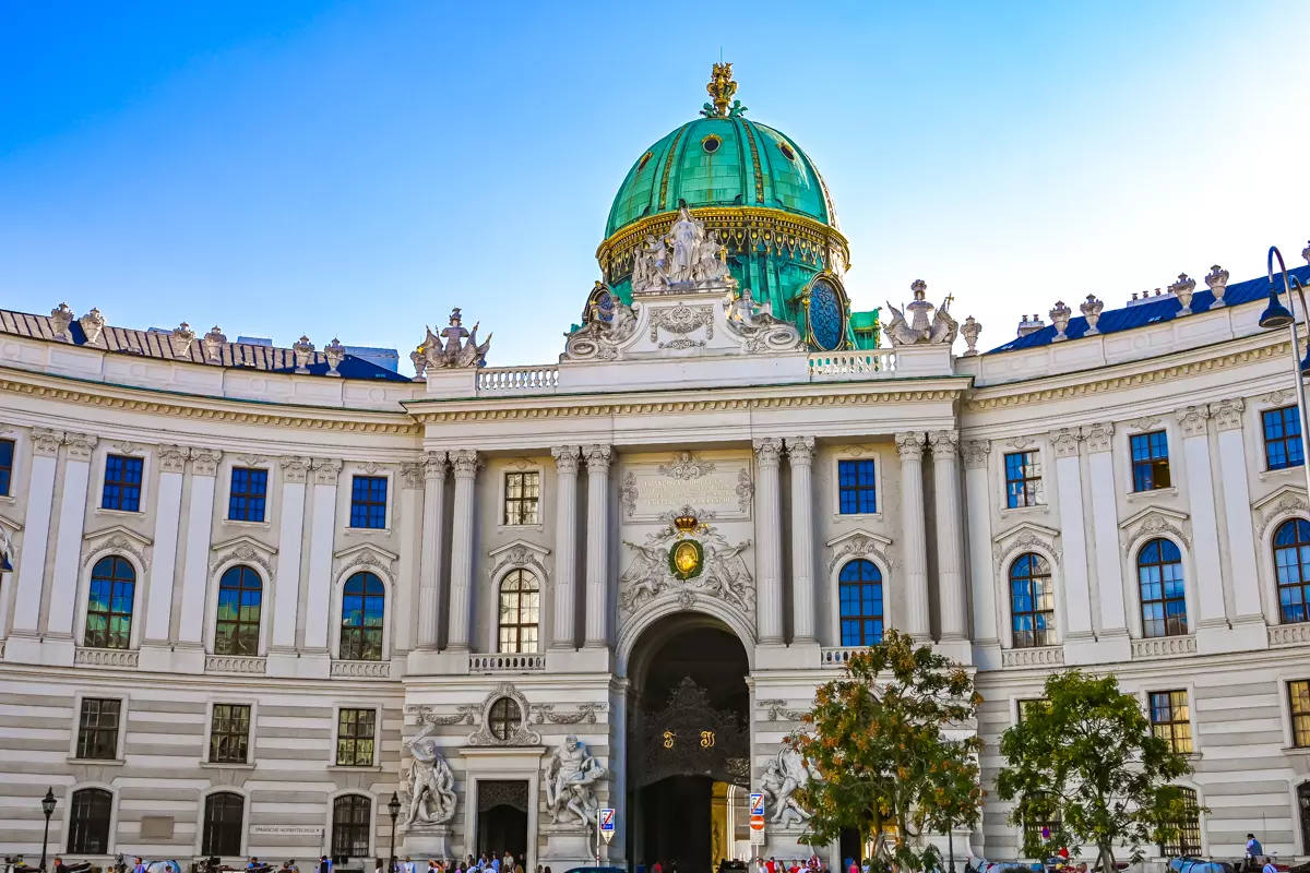 Sisi Museum Vienna entrance with imperial decor