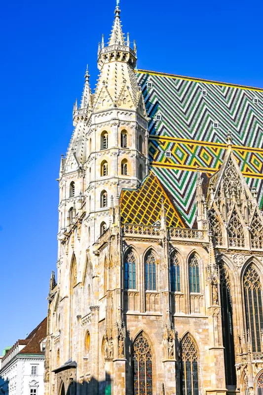 St. Stephen’s Cathedral Vienna exterior with gothic towers
