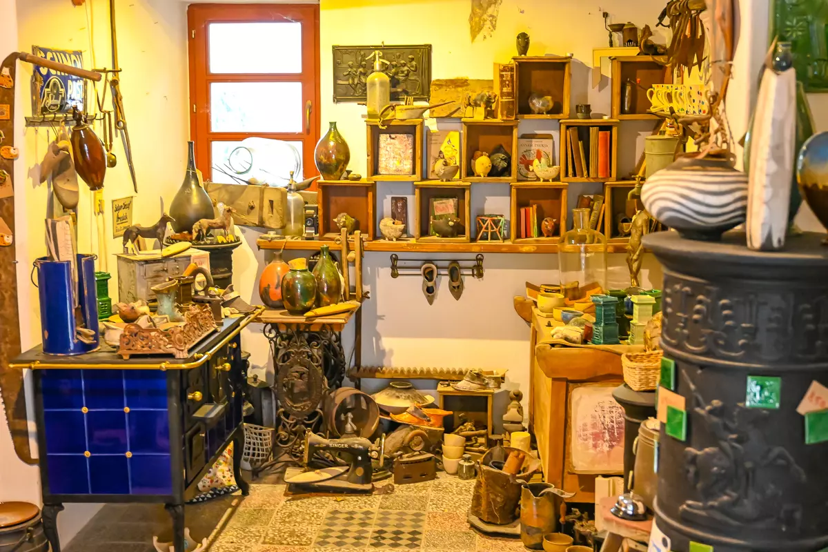 Exhibition of antique ceramic stoves at the House of Stoves in Keszthely