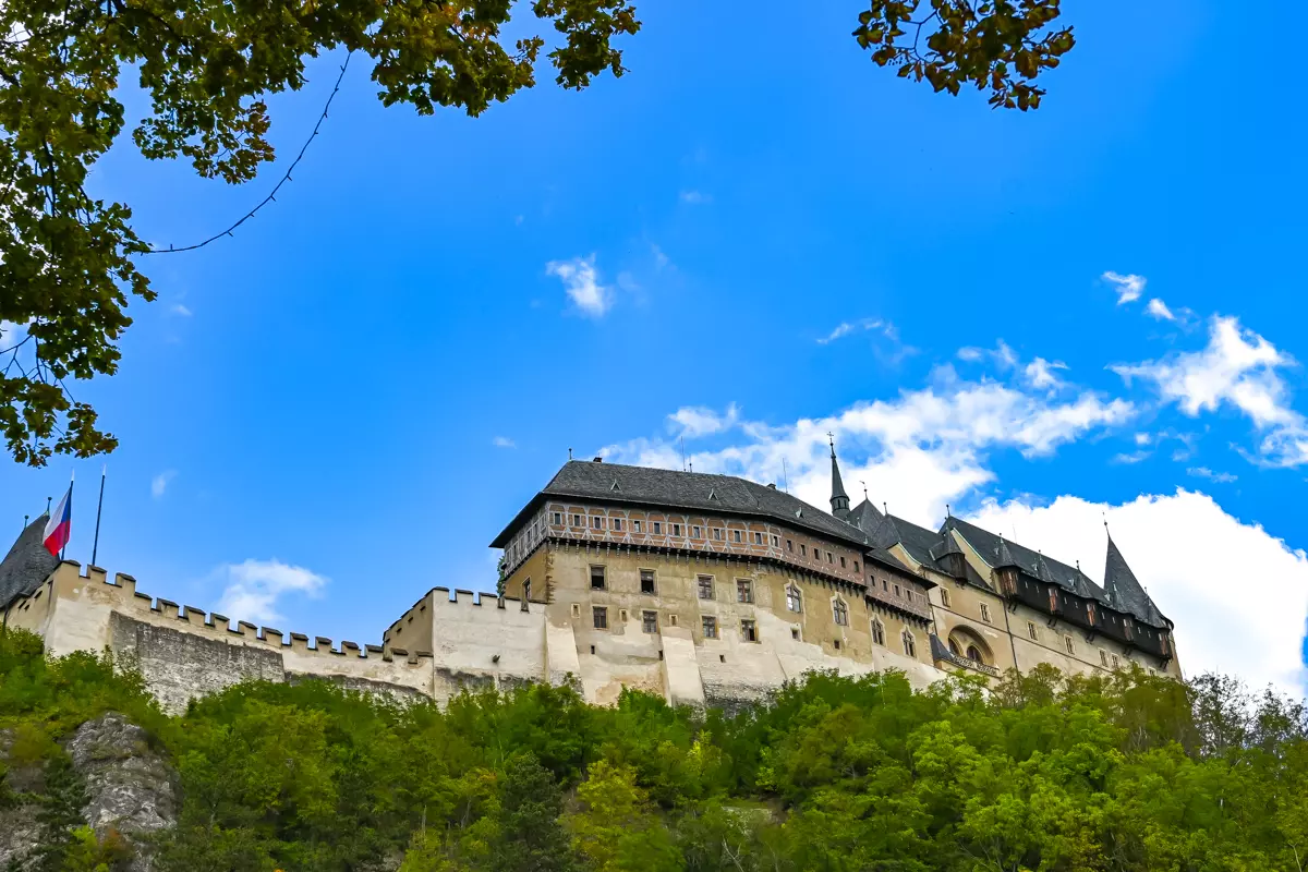 Historic Karlštejn Castle in Czechia