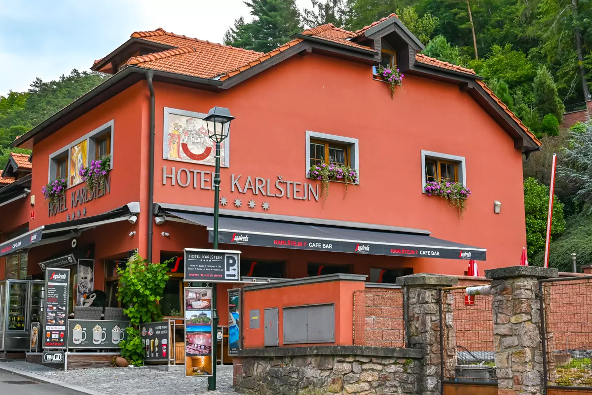 Karlštejn hotel building exterior