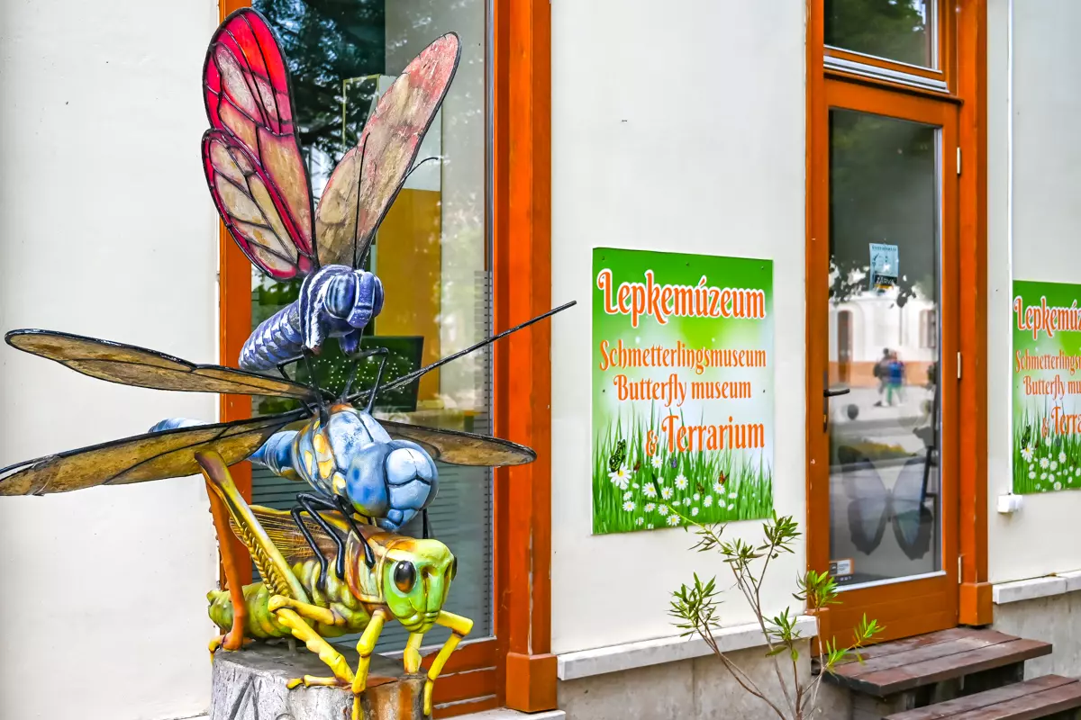 Entrance to the Butterfly Museum in Keszthely