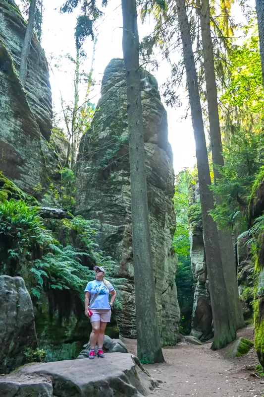 Natural sandstone arches in scenic Prachov